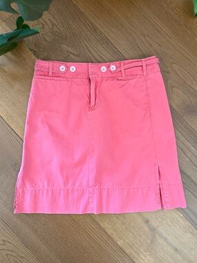 Y2K G1 Pink Mini Skirt with Button Waist